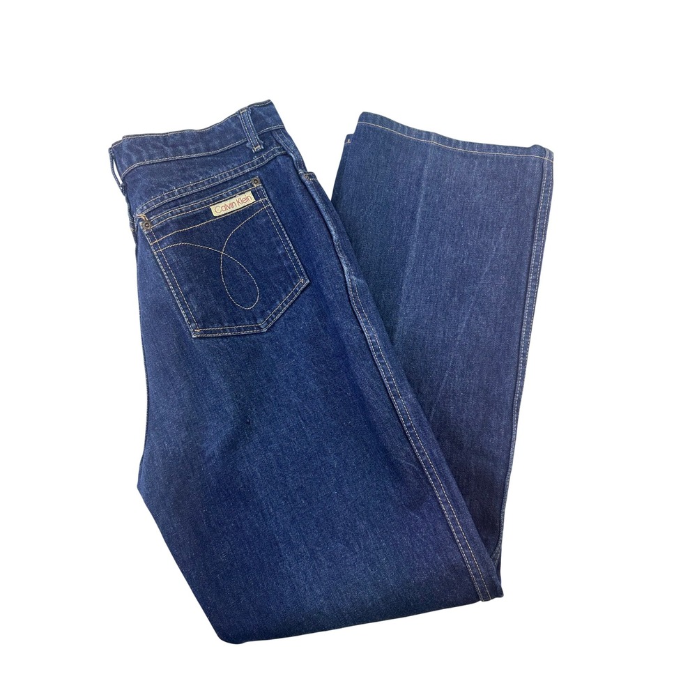 Calvin Klein Vintage Jeans 80s High Waisted Western Straight Leg USA 1603-S 16